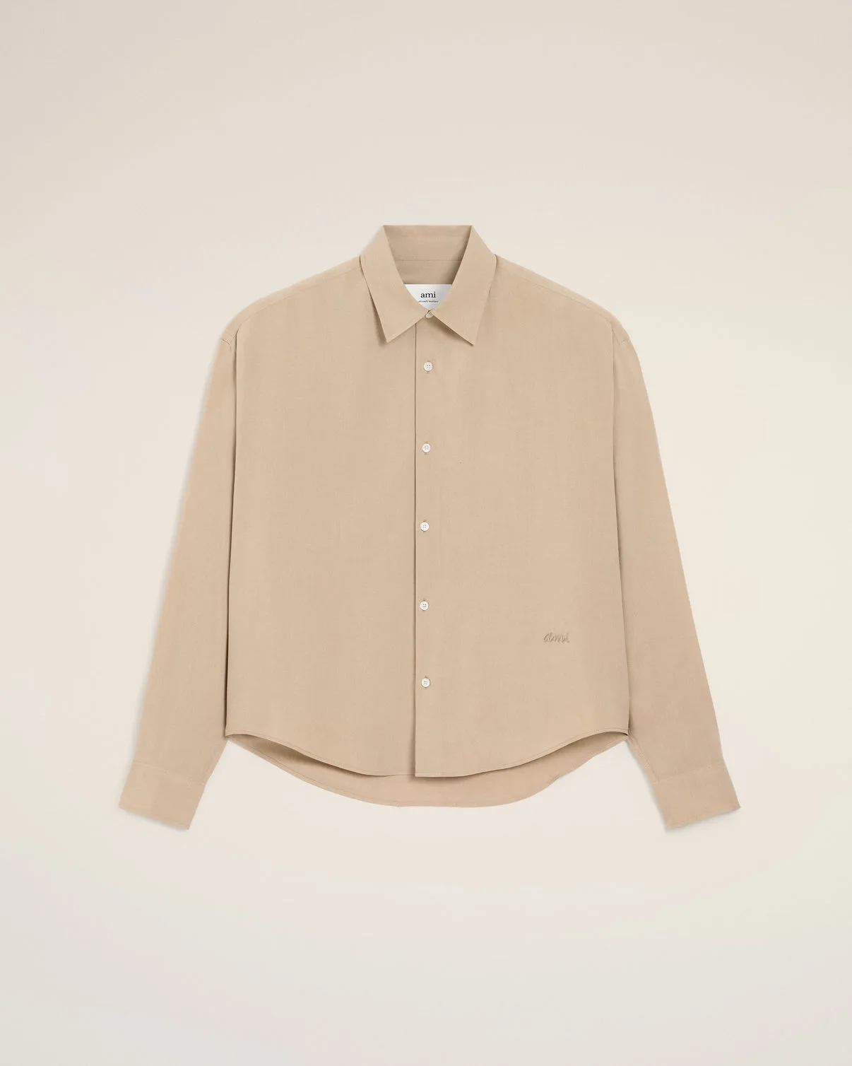 Beige Boxy Shirt