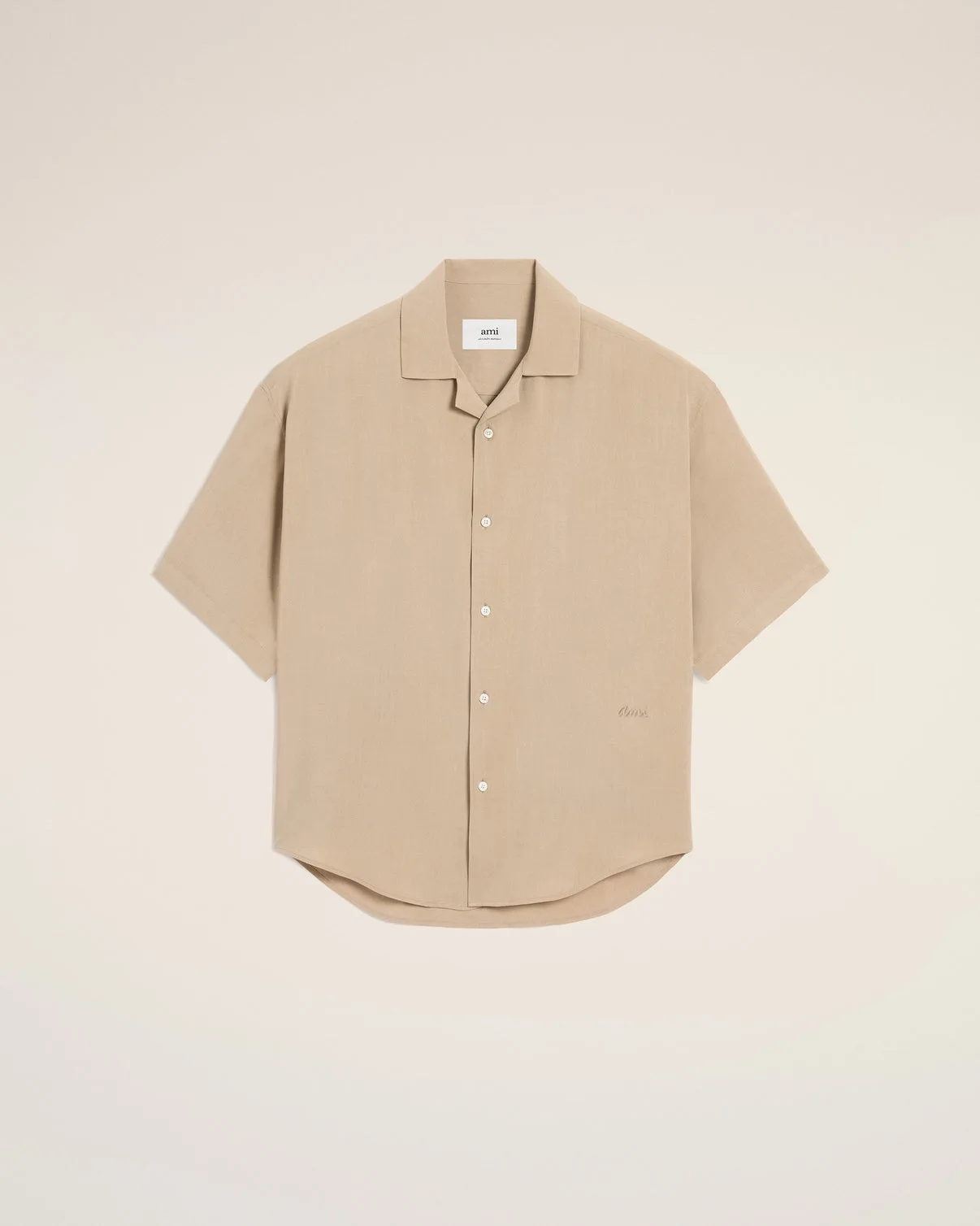 Beige Camp Short Sleeved Shirt