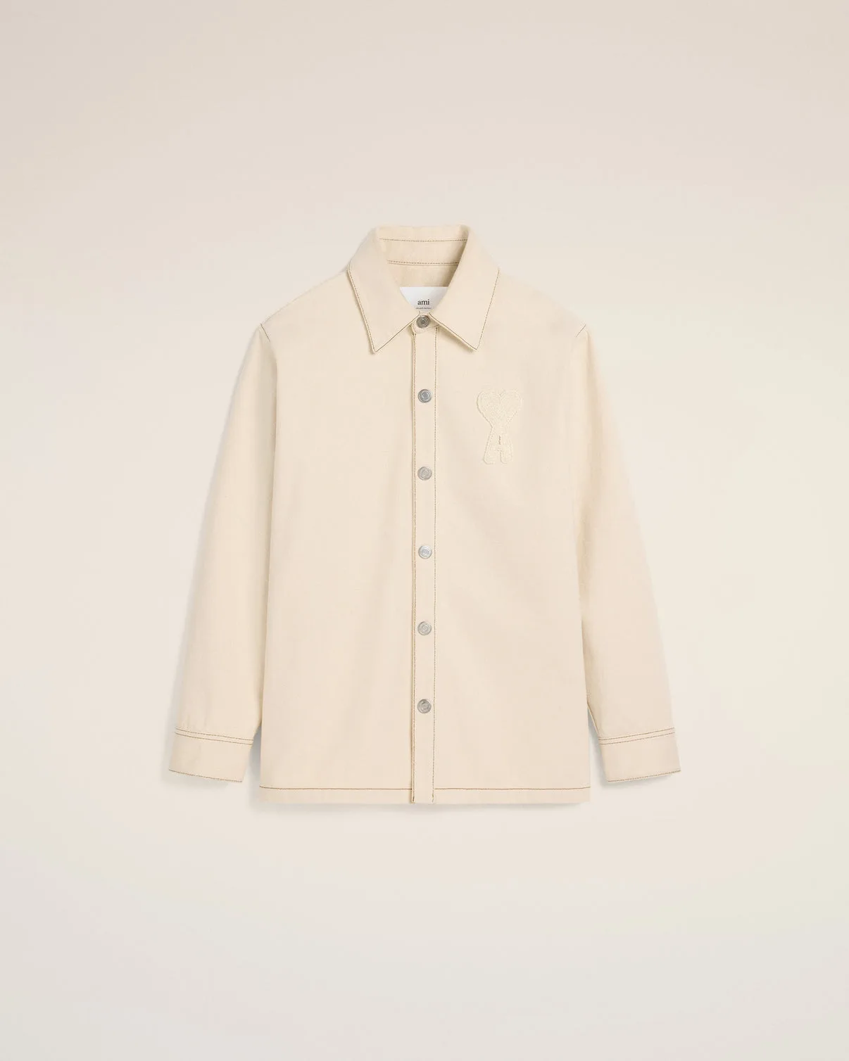 Beige Cotton Overshirt