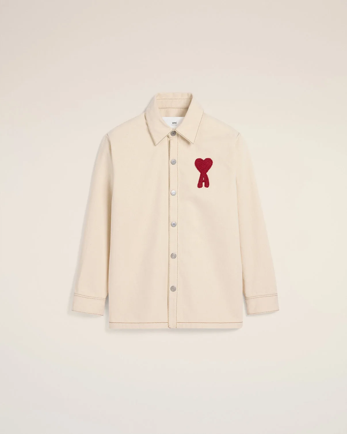 Beige Cotton Overshirt