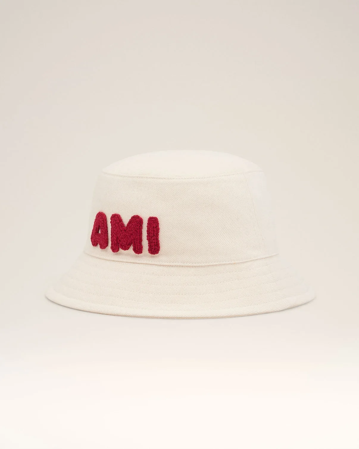 Beige Cotton Patch Bucket Hat