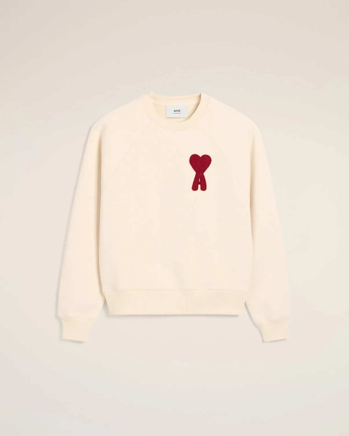 Beige Cotton Patch Sweatshirt