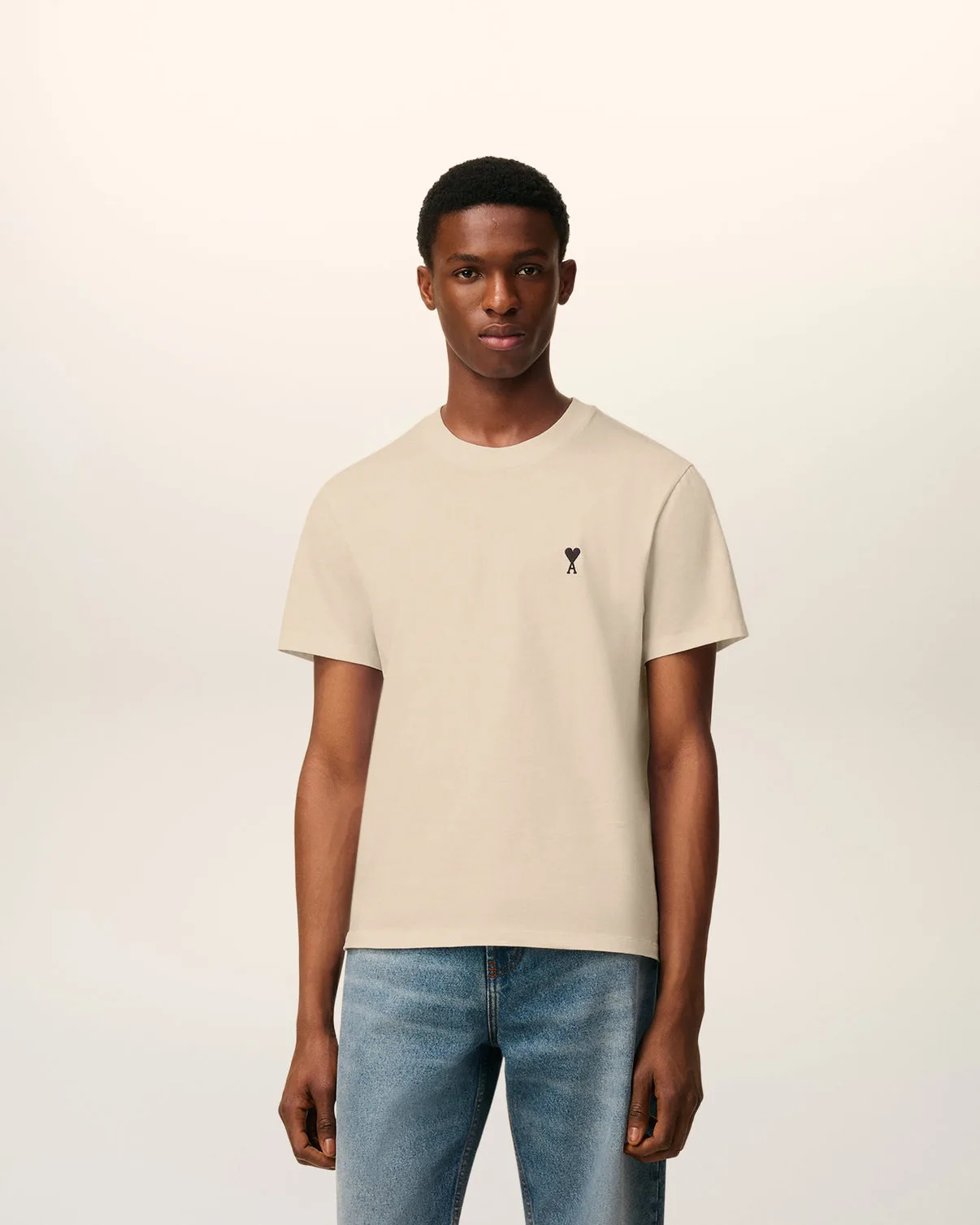 Beige Cotton T-shirt