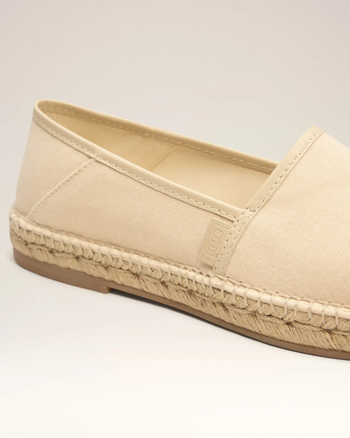 Beige Espadrilles In Cotton Canvas
