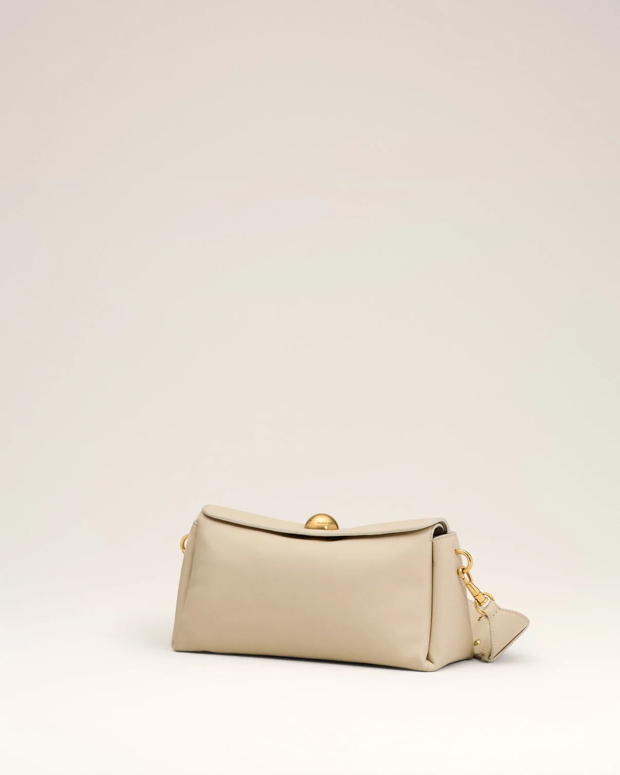 Beige Leather Carrousel Bag