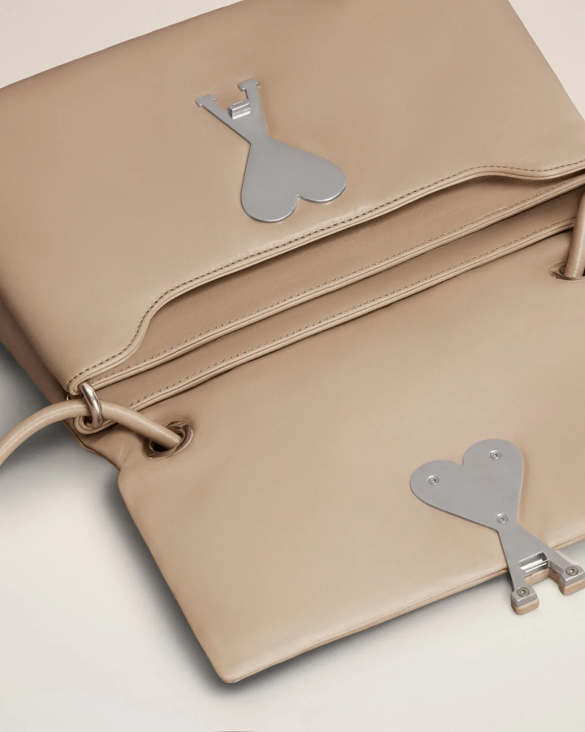 Beige Leather Voulez-Vous Bag