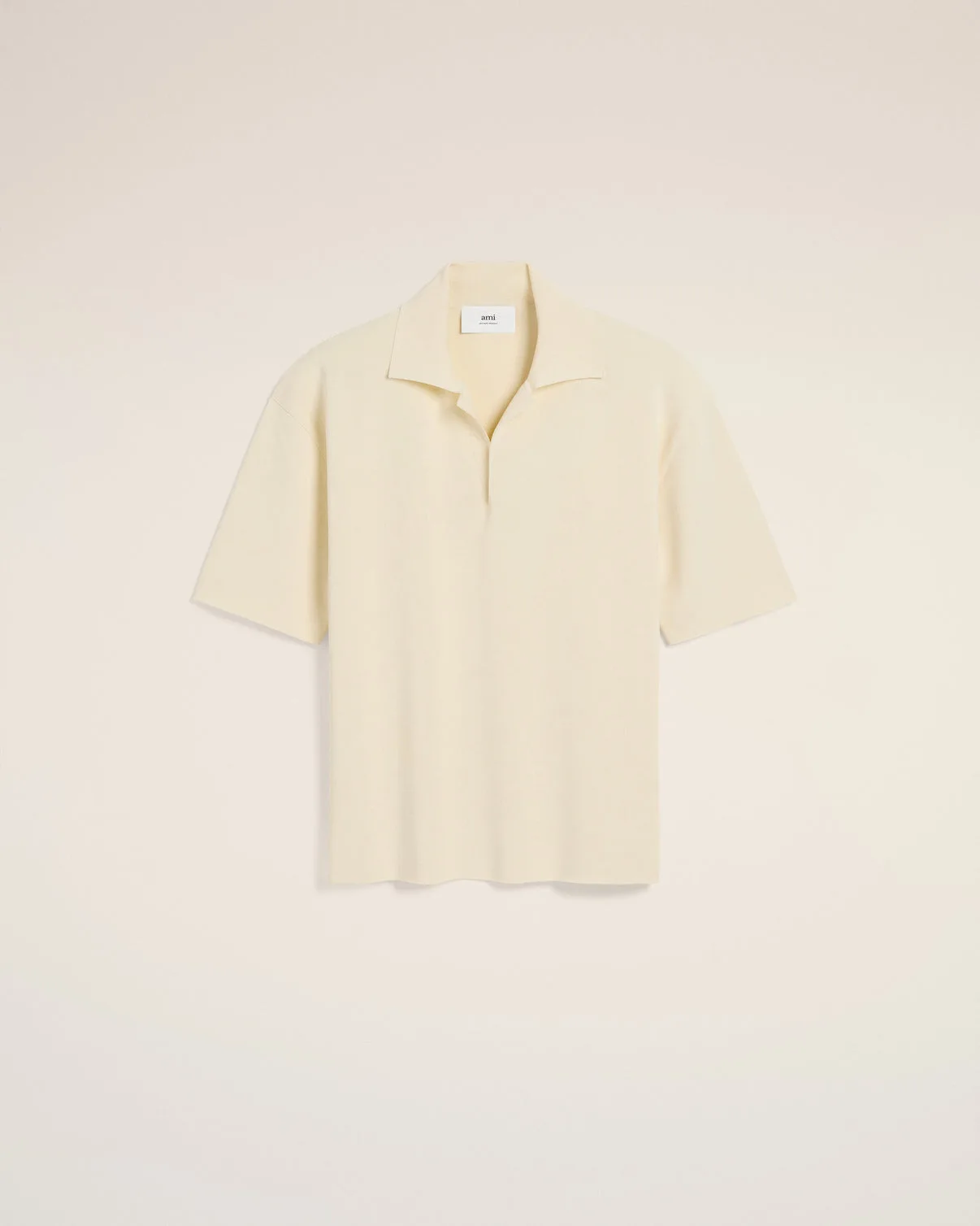 Beige Short Sleeve Polo