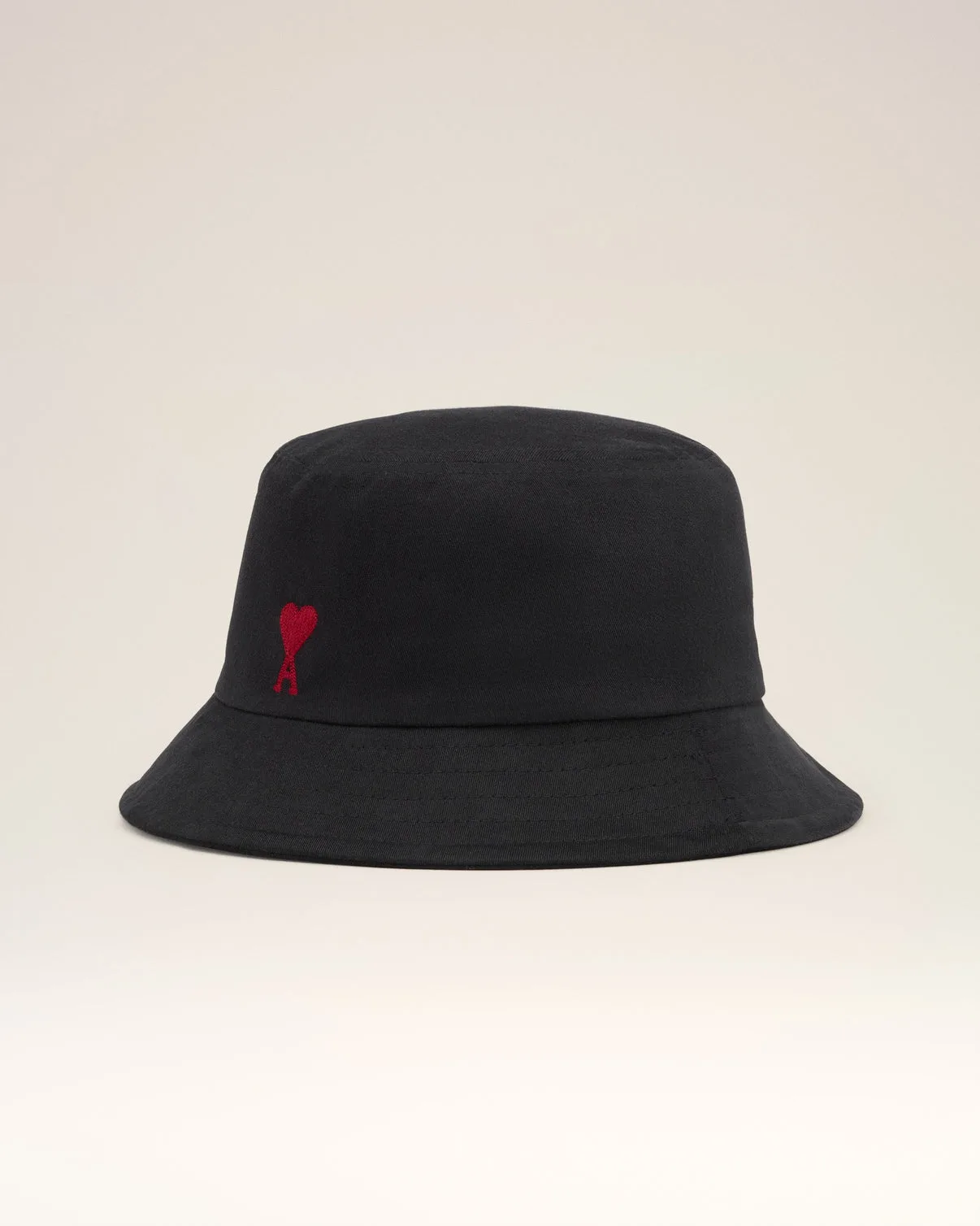 Black Cotton Embroidery Bucket Hat