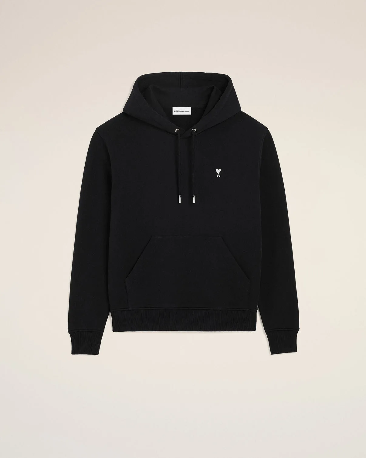 Black Cotton Hoodie