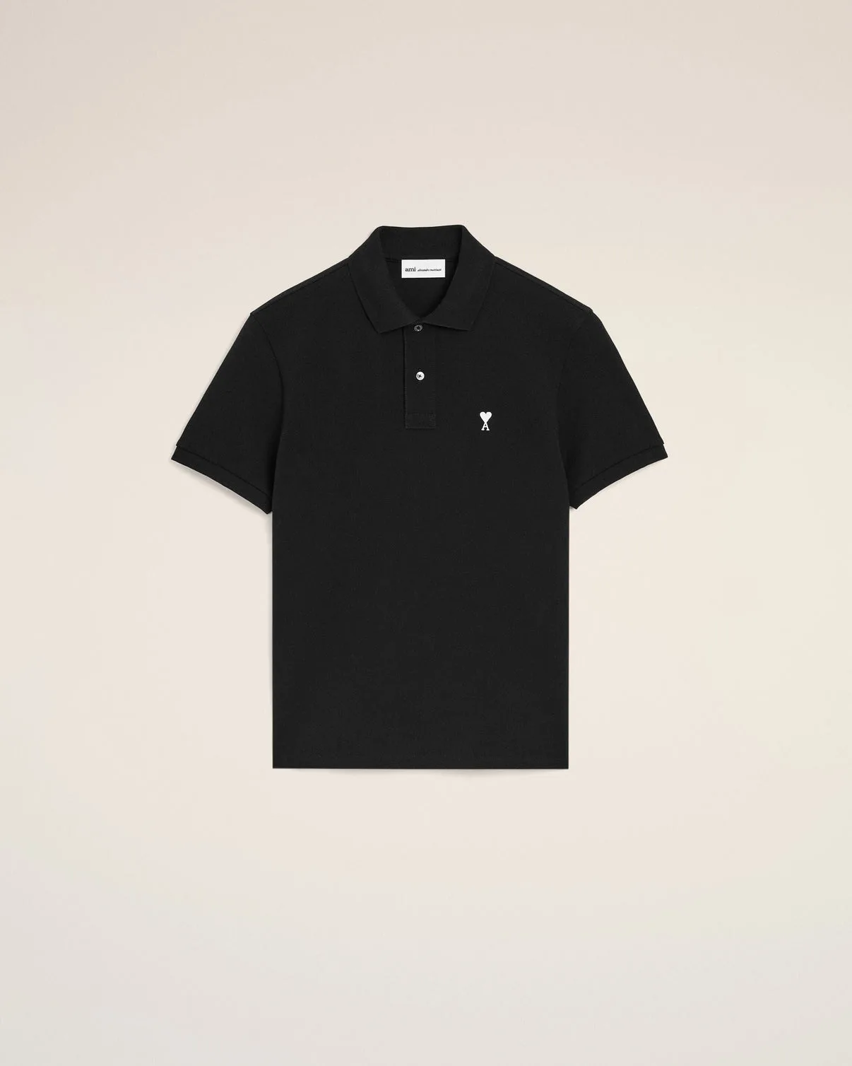 Black Cotton Short Sleeves Polo Shirt