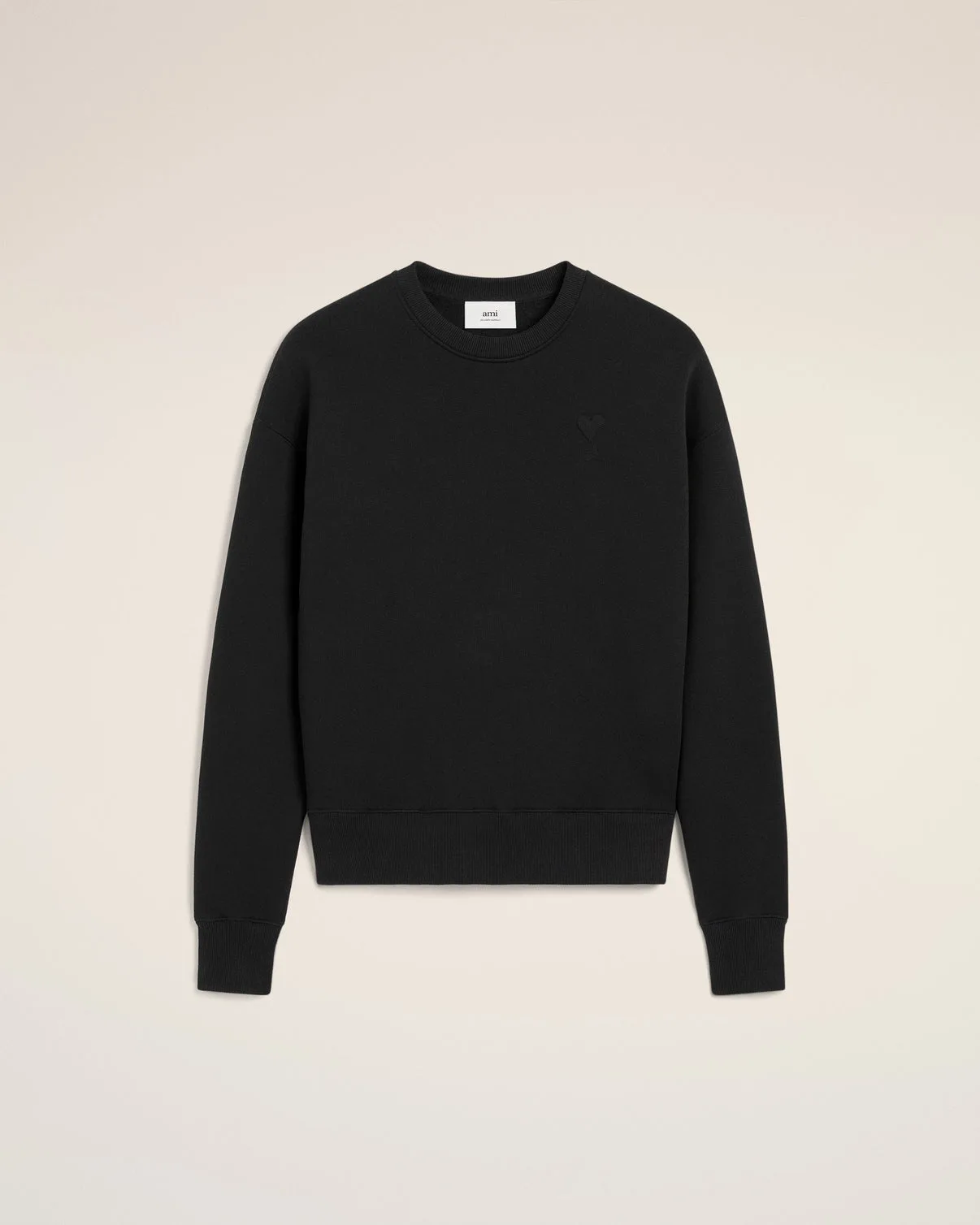 Black Cotton Sweatshirt