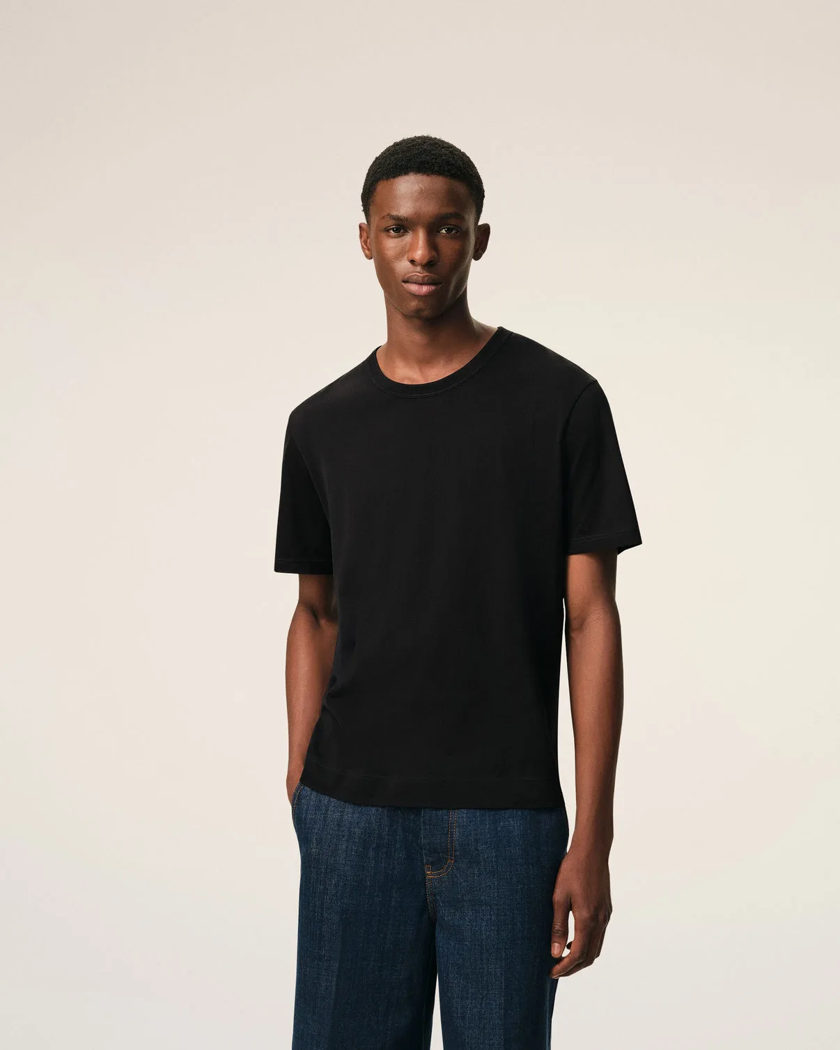 Black Cotton T-shirt
