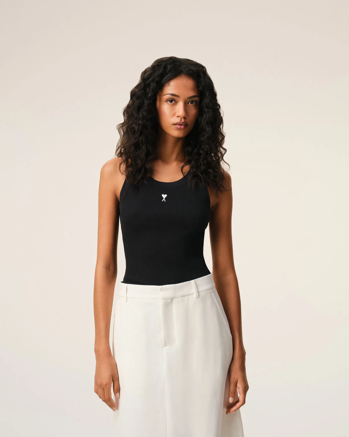 Black Cotton Tanktop