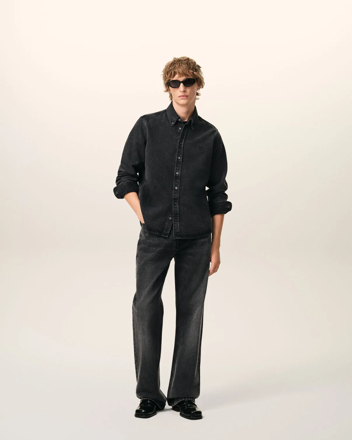 Black Denim Cotton Shirt