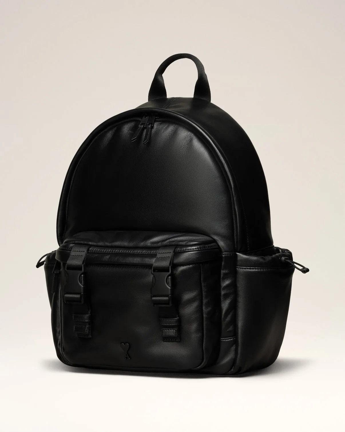 Black Leather Backpack