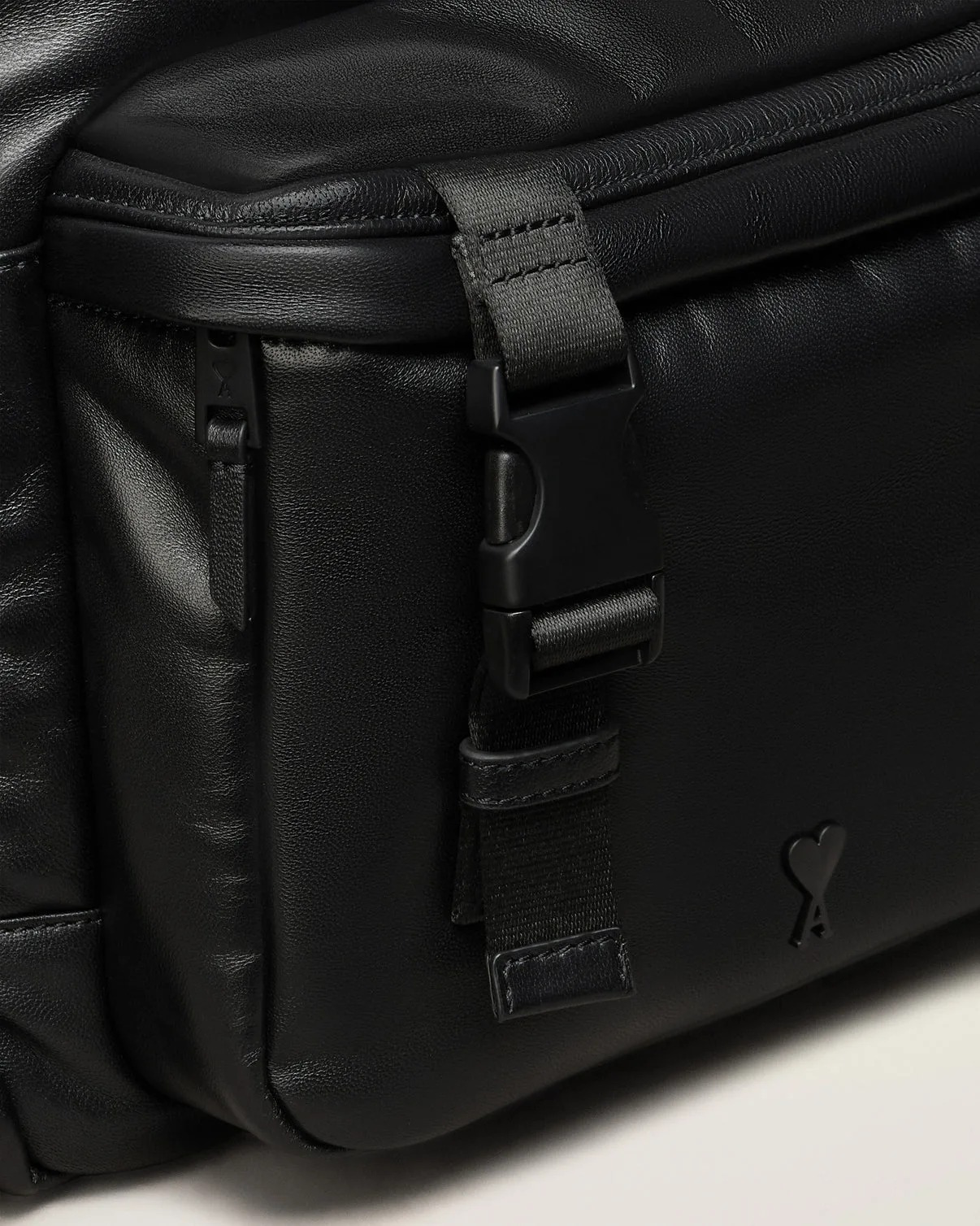 Black Leather Backpack