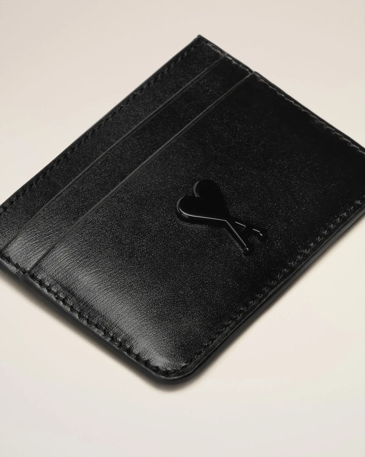 Black Leather Card Holder