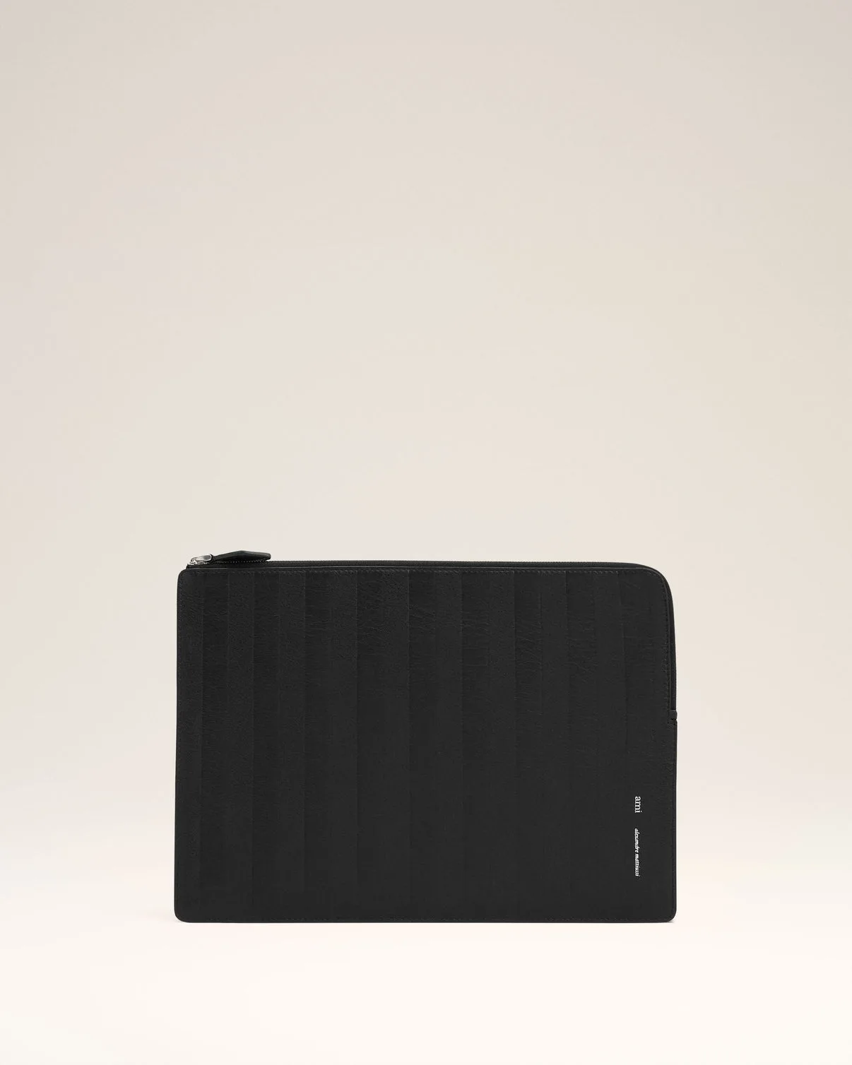 Black Leather Midi Document Holder