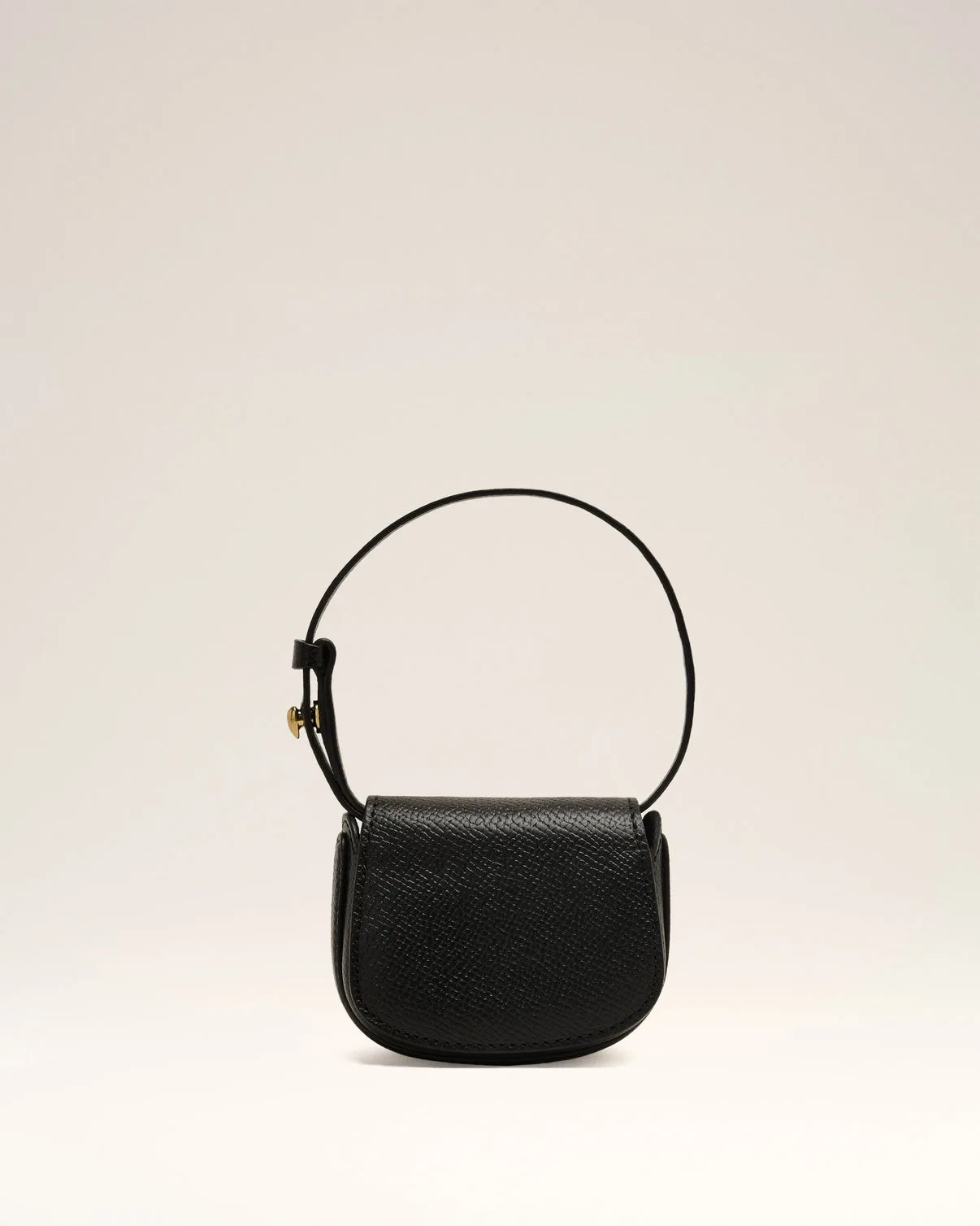 Black Leather Pais Paris Nano Pouch