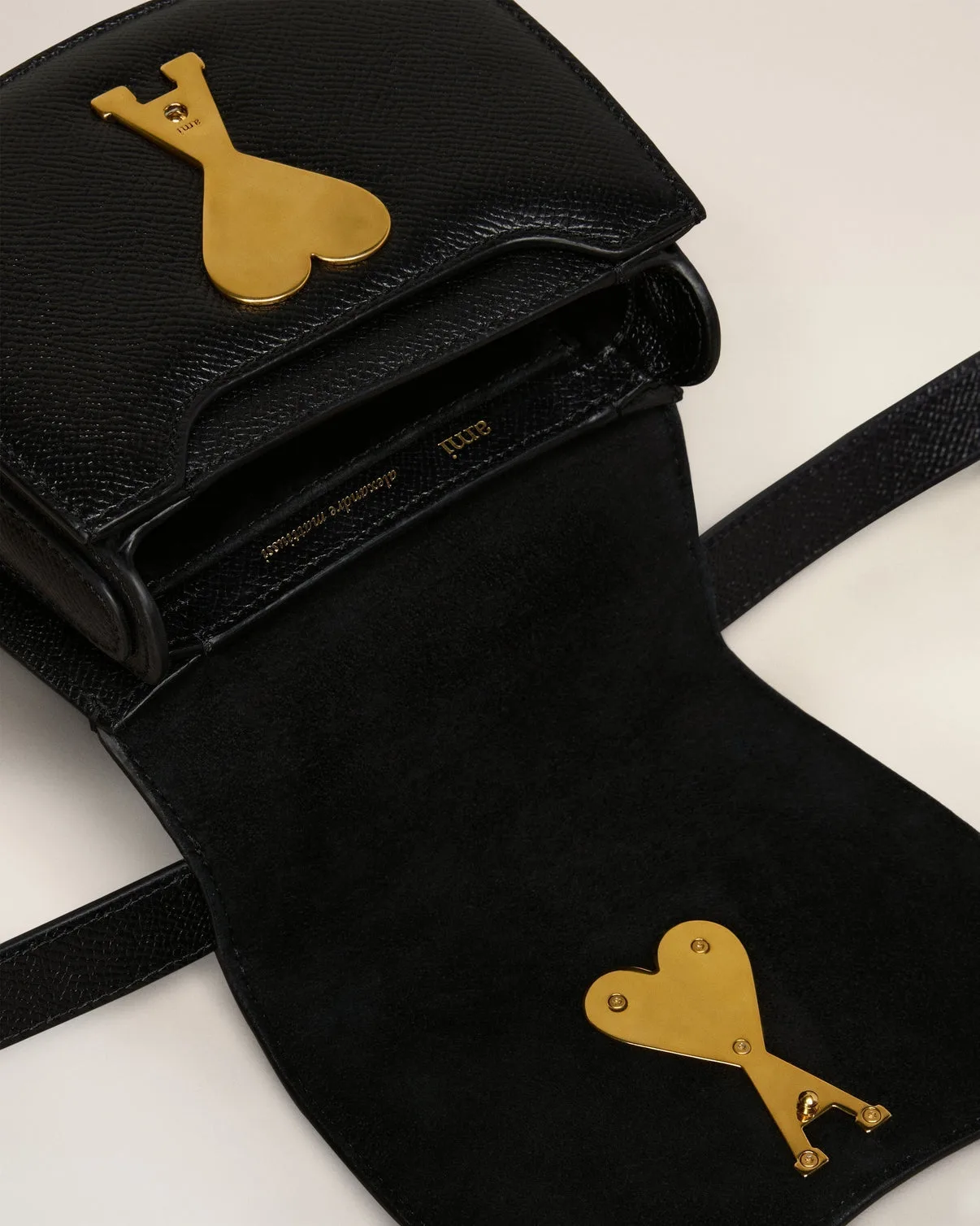 Black Leather Paris Paris Nano Bag