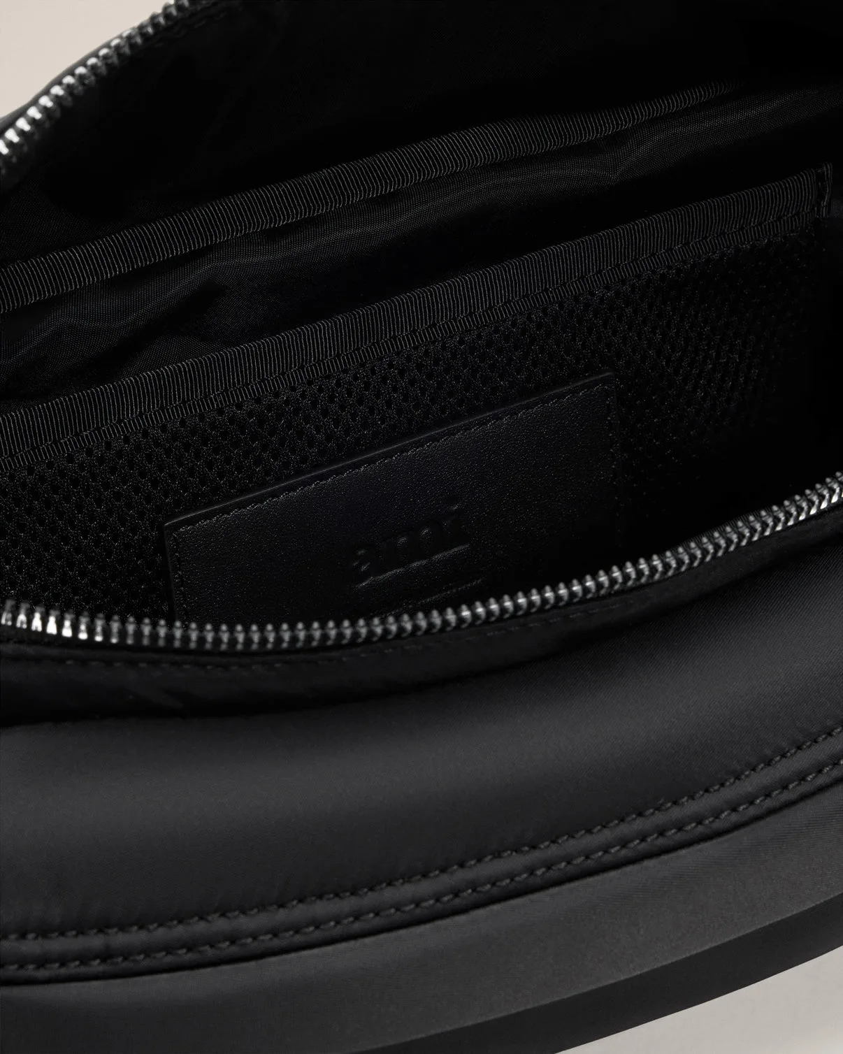 Black Nylon Canvas Marcel Bumbag