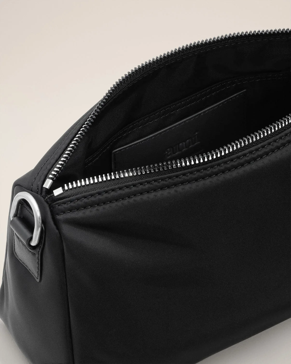 Black Nylon Marcel Bag