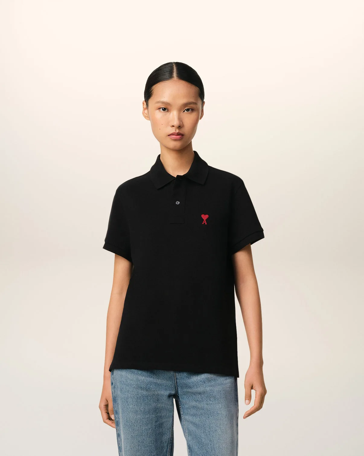 Black Organic Cotton Polo Shirt