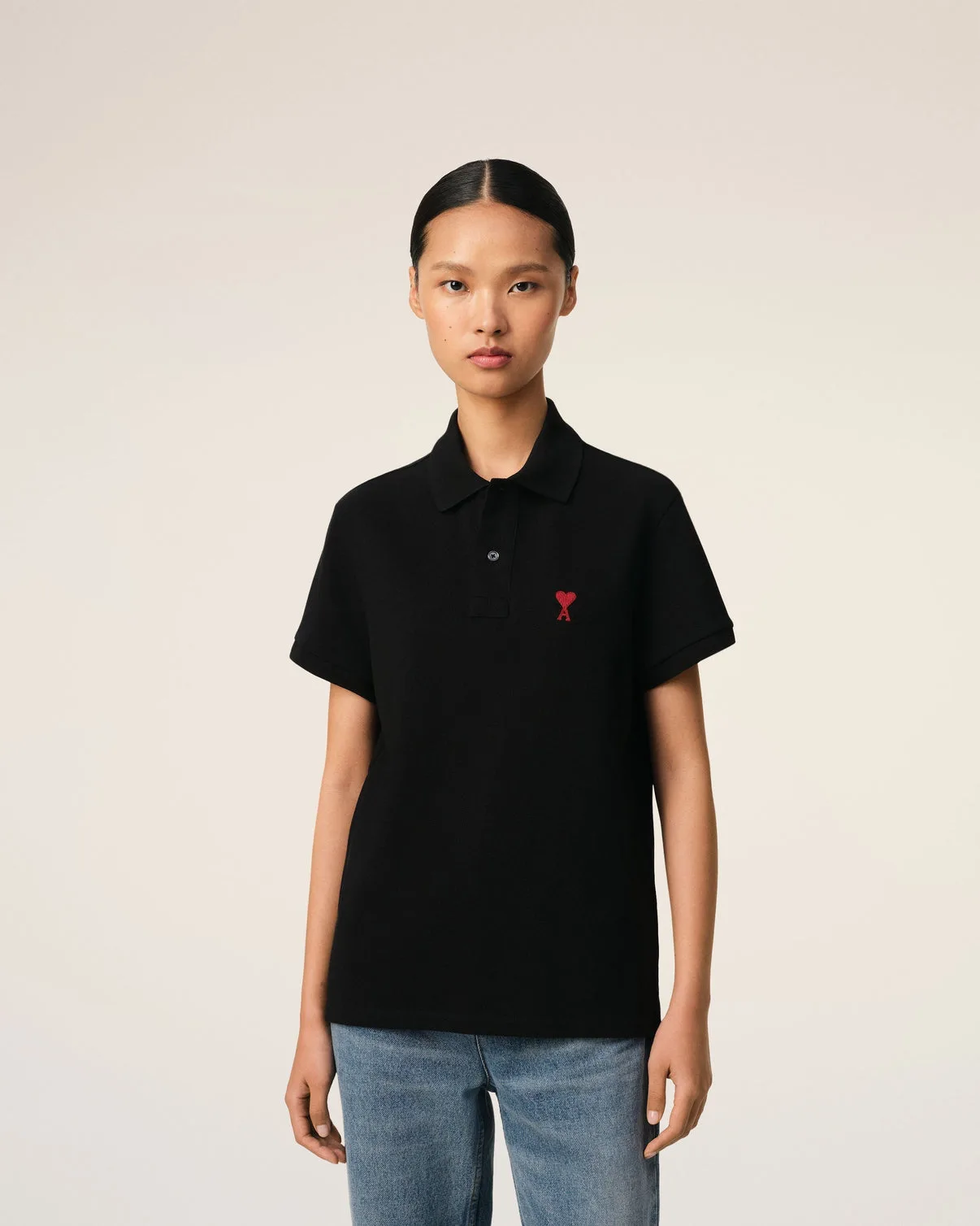 Black Organic Cotton Polo Shirt