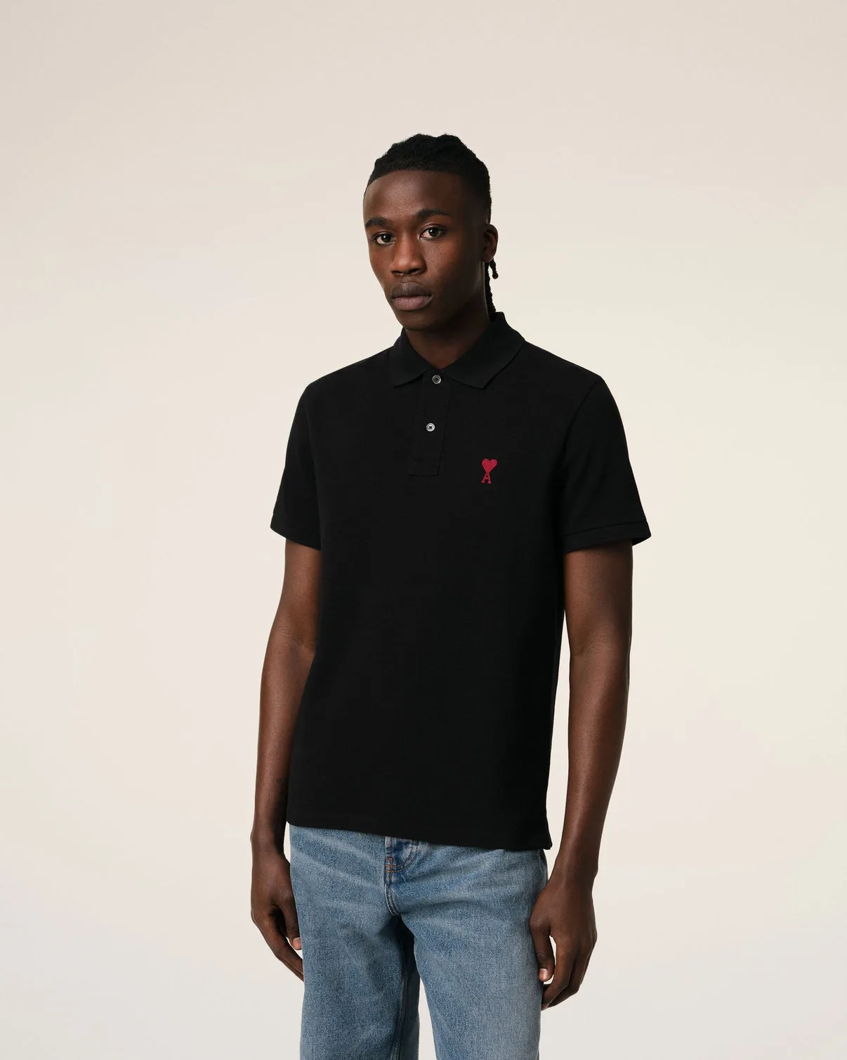 Black Organic Cotton Polo Shirt