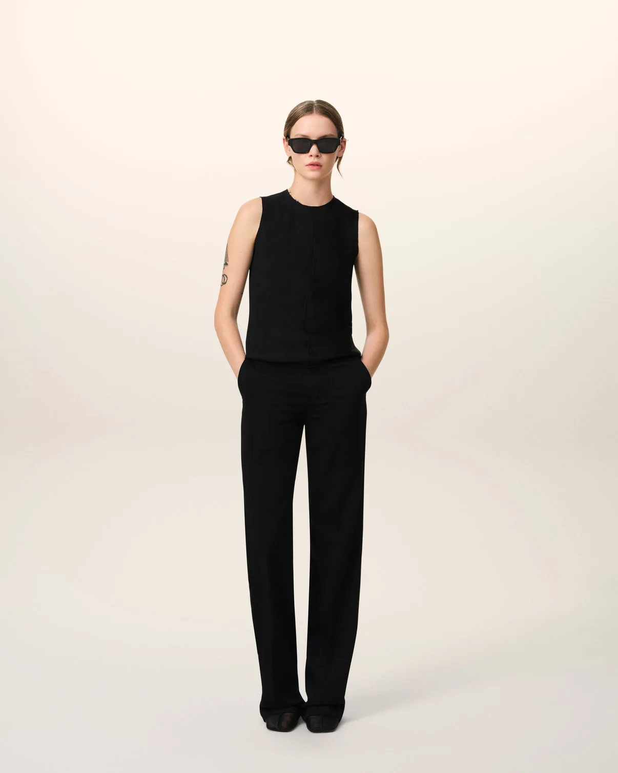 Black Sleeveless Top