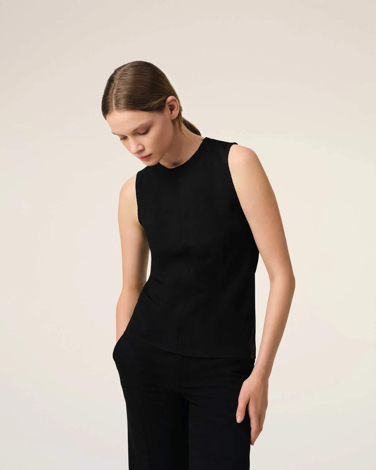 Black Sleeveless Top