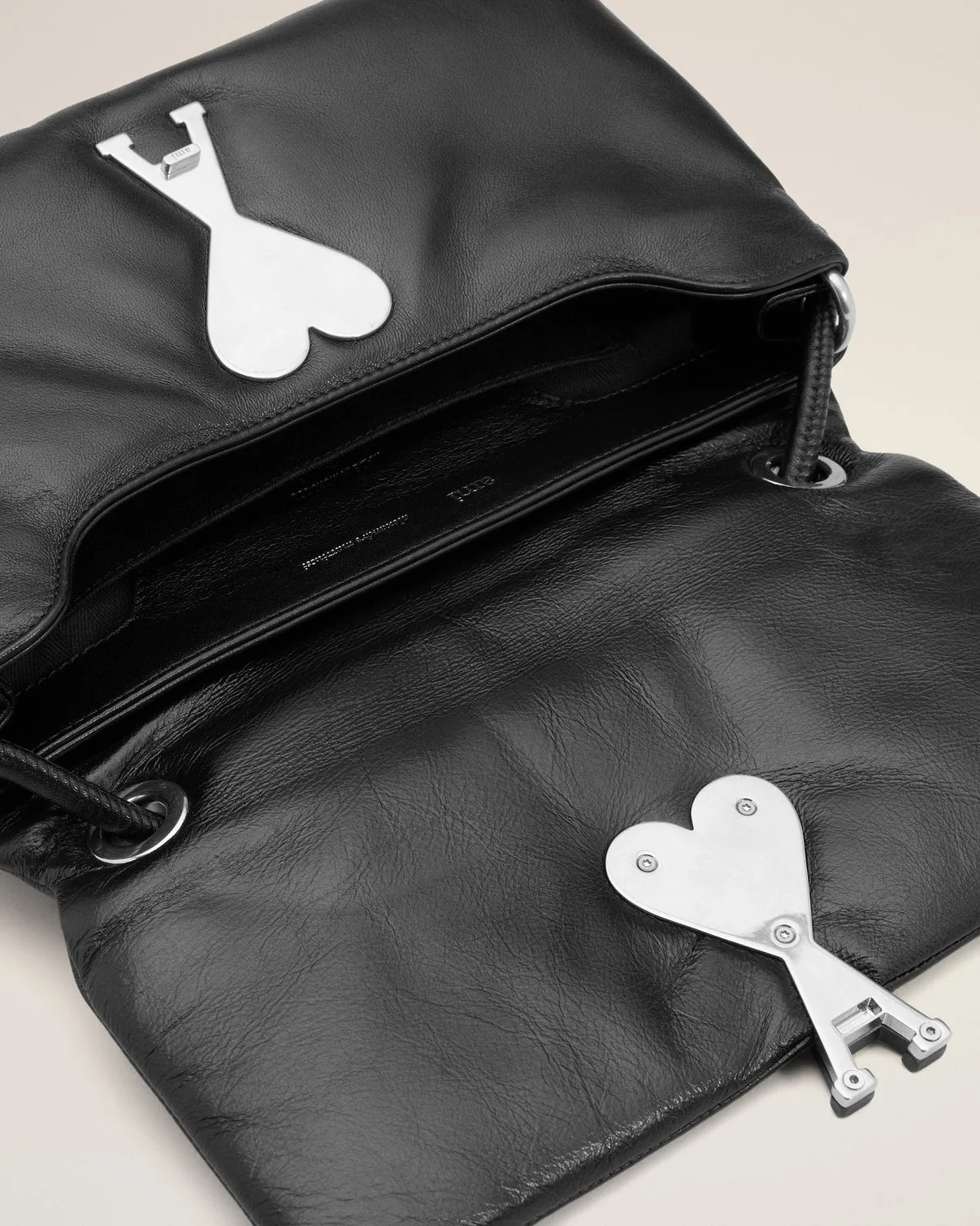 Black Smooth Leather Voulez Vous Bag