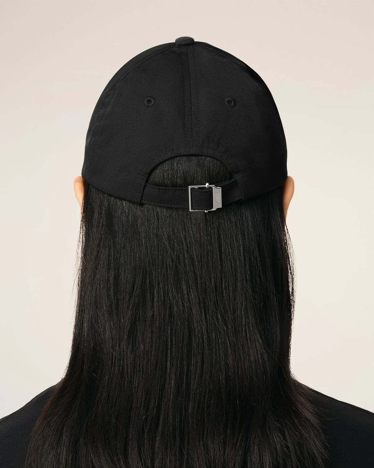 Black Twill Stud Cap