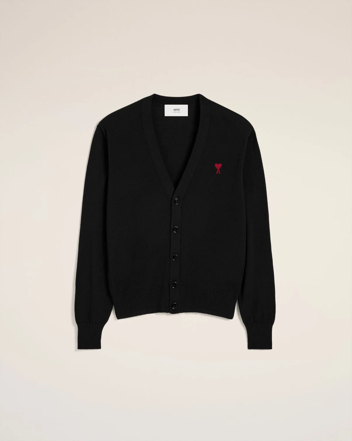 Black Wool Cardigan