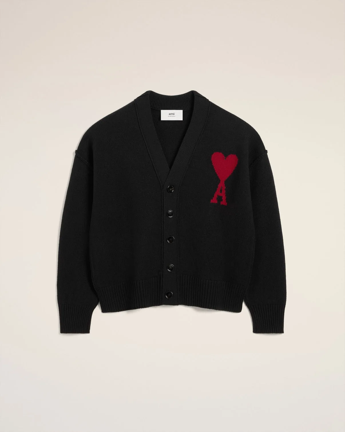 Black Wool Cardigan