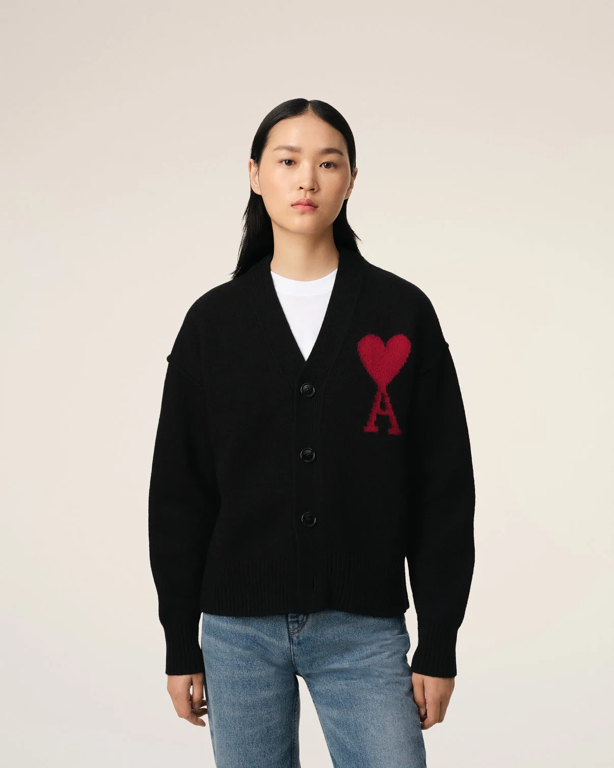 Black Wool Cardigan