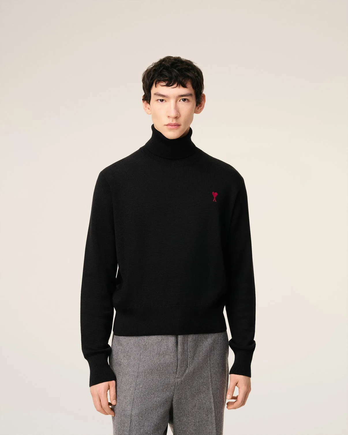 Black Wool Turtle Neck Sweater