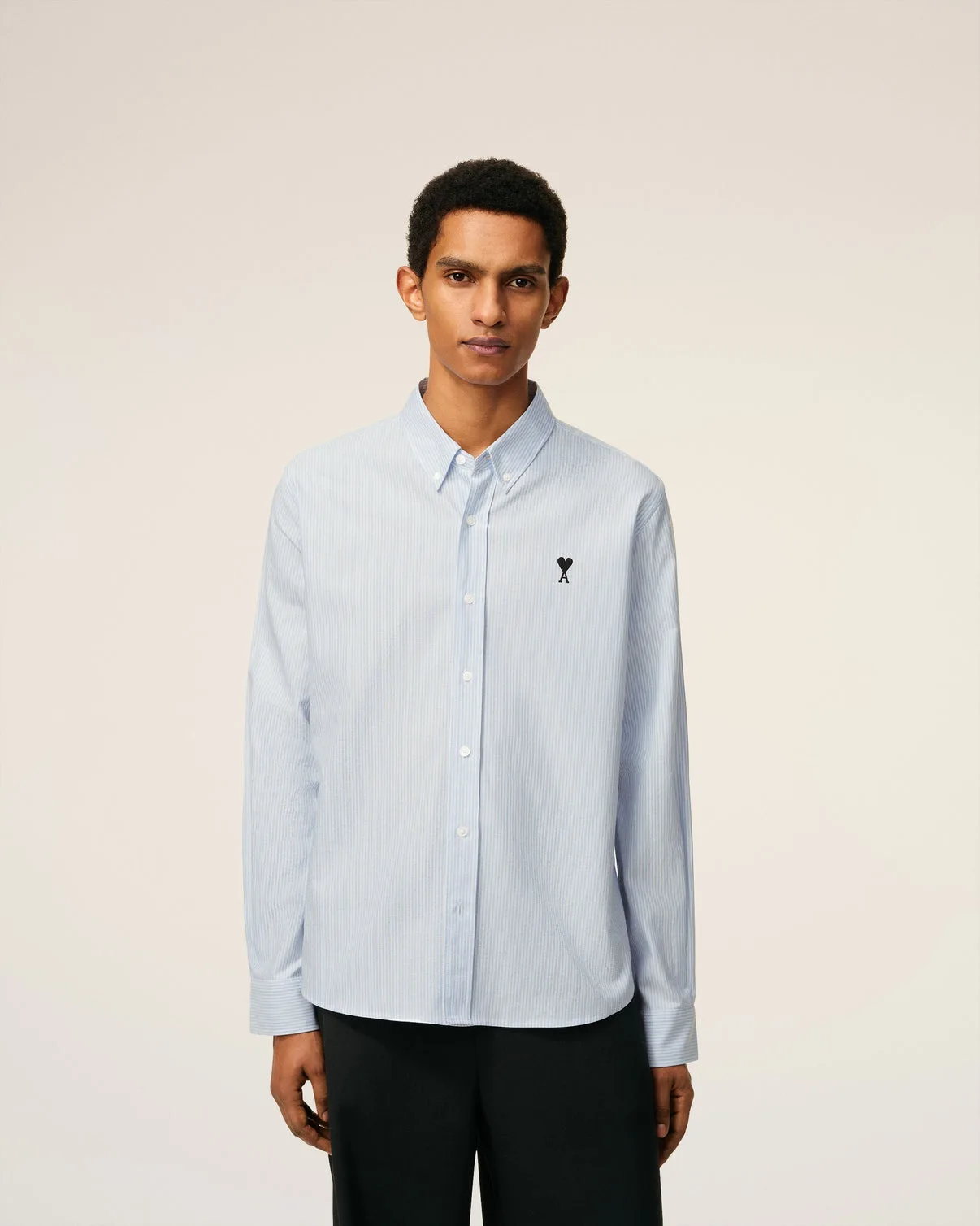 Blue Cotton Button Down Shirt