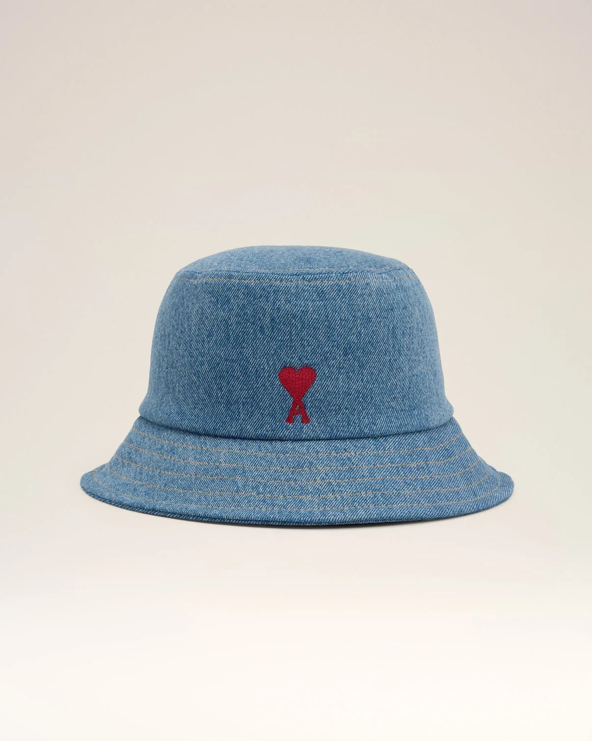 Blue Cotton Embroidery Bucket Hat