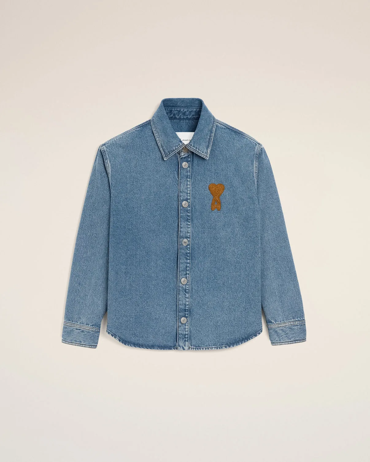 Blue Cotton Knitted Overshirt