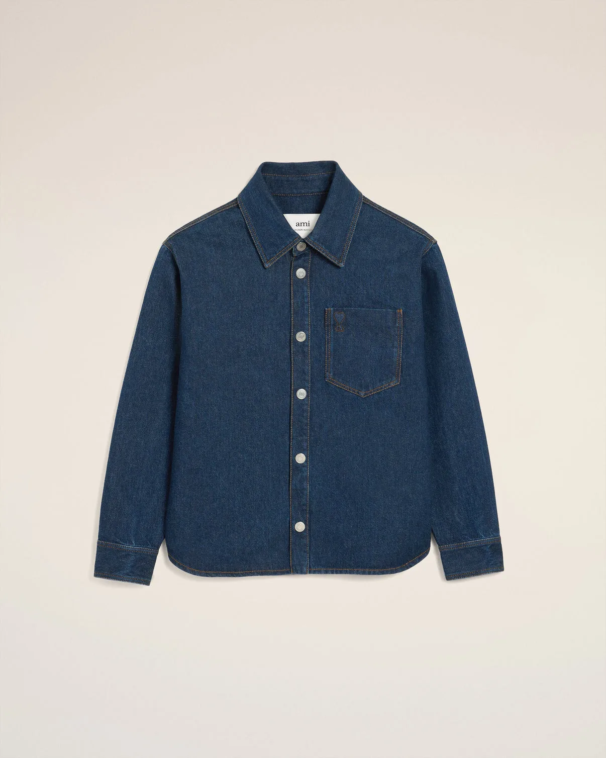 Blue Cotton Overshirt