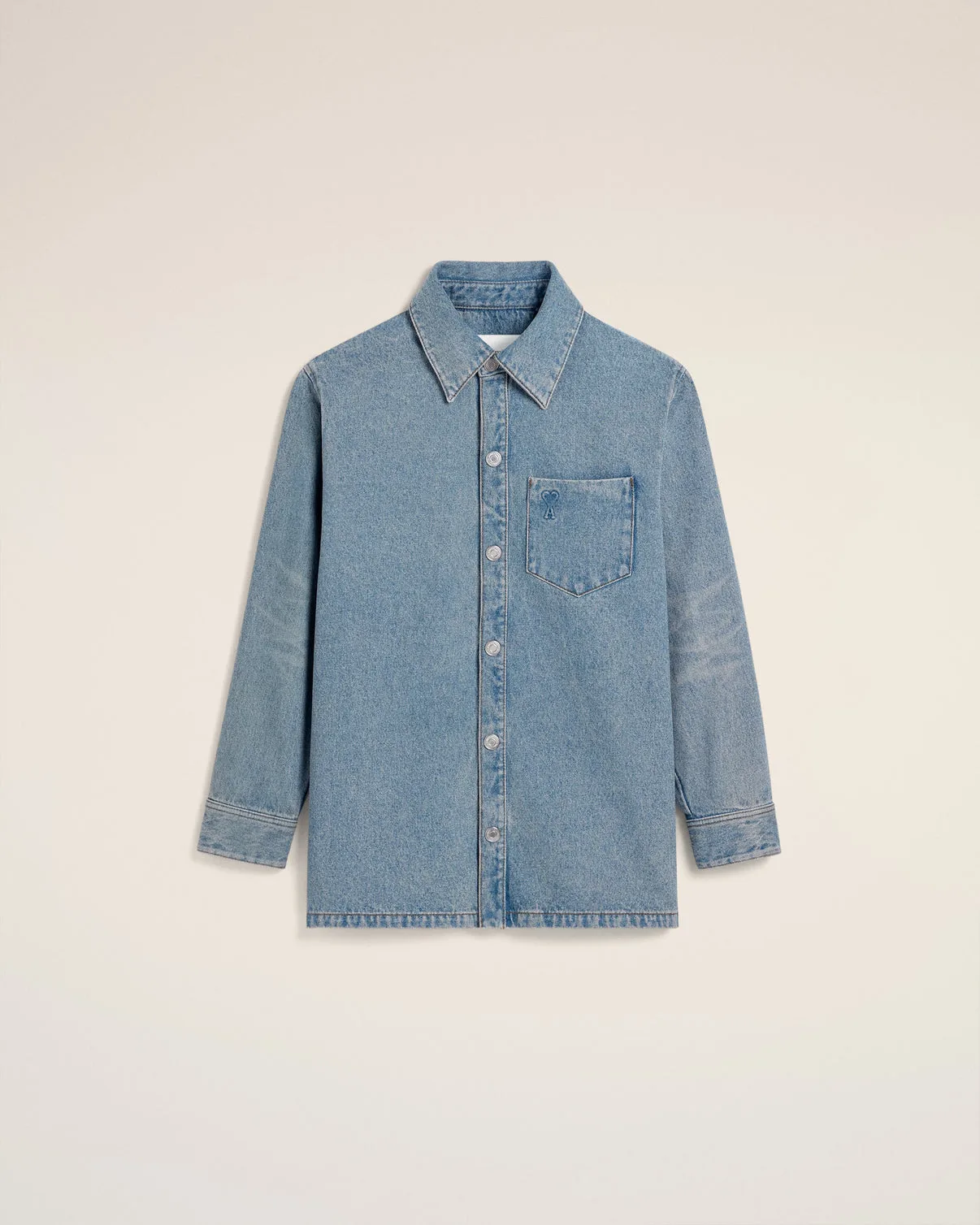 Blue Cotton Overshirt