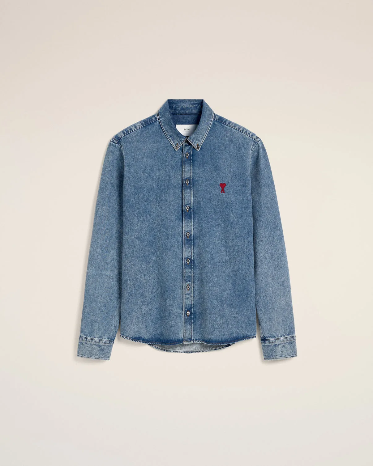 Blue Denim Button-Down Shirt