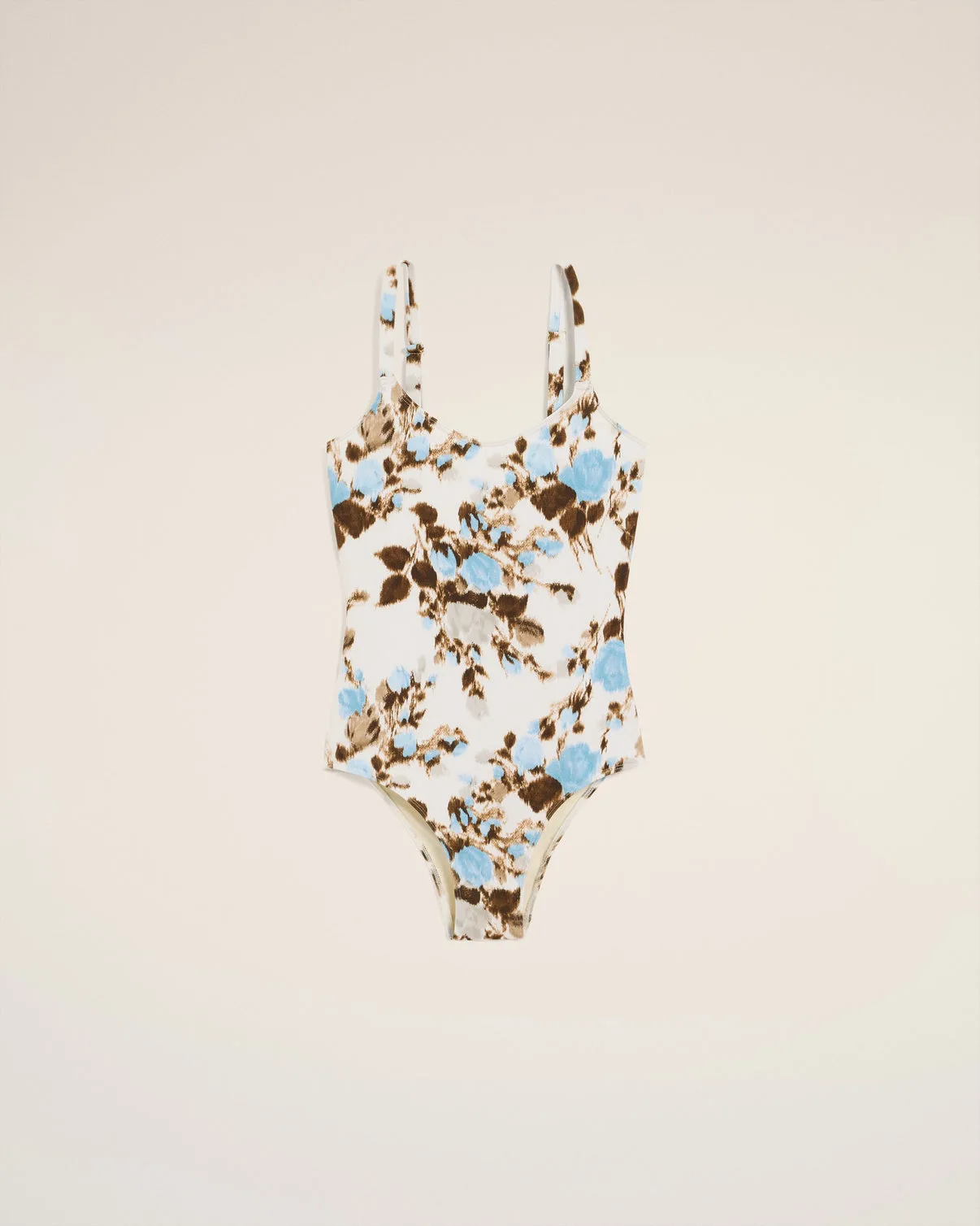 Blue One Piece Swimwear