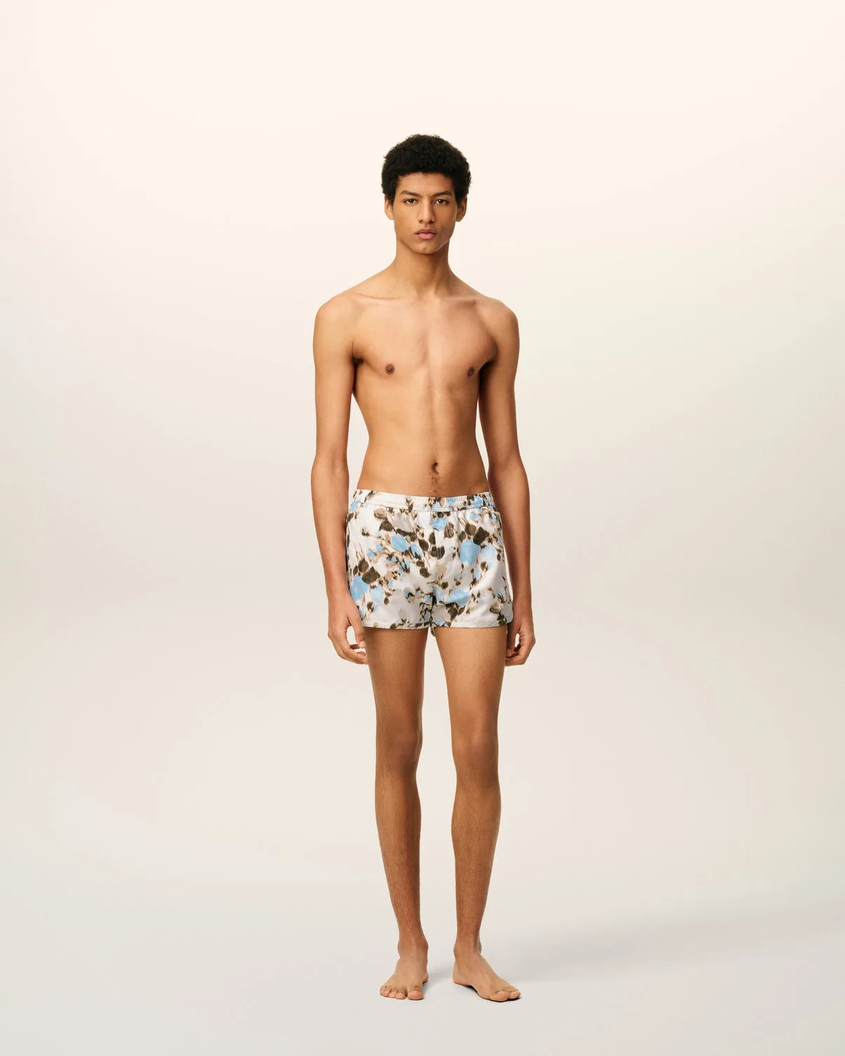 Blue Printed Swimshort