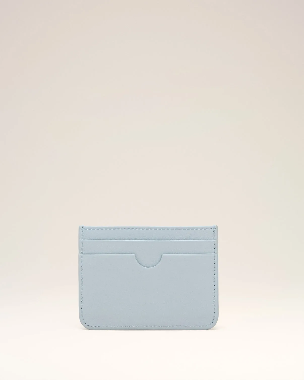 Blue Smooth Leather Card Holder