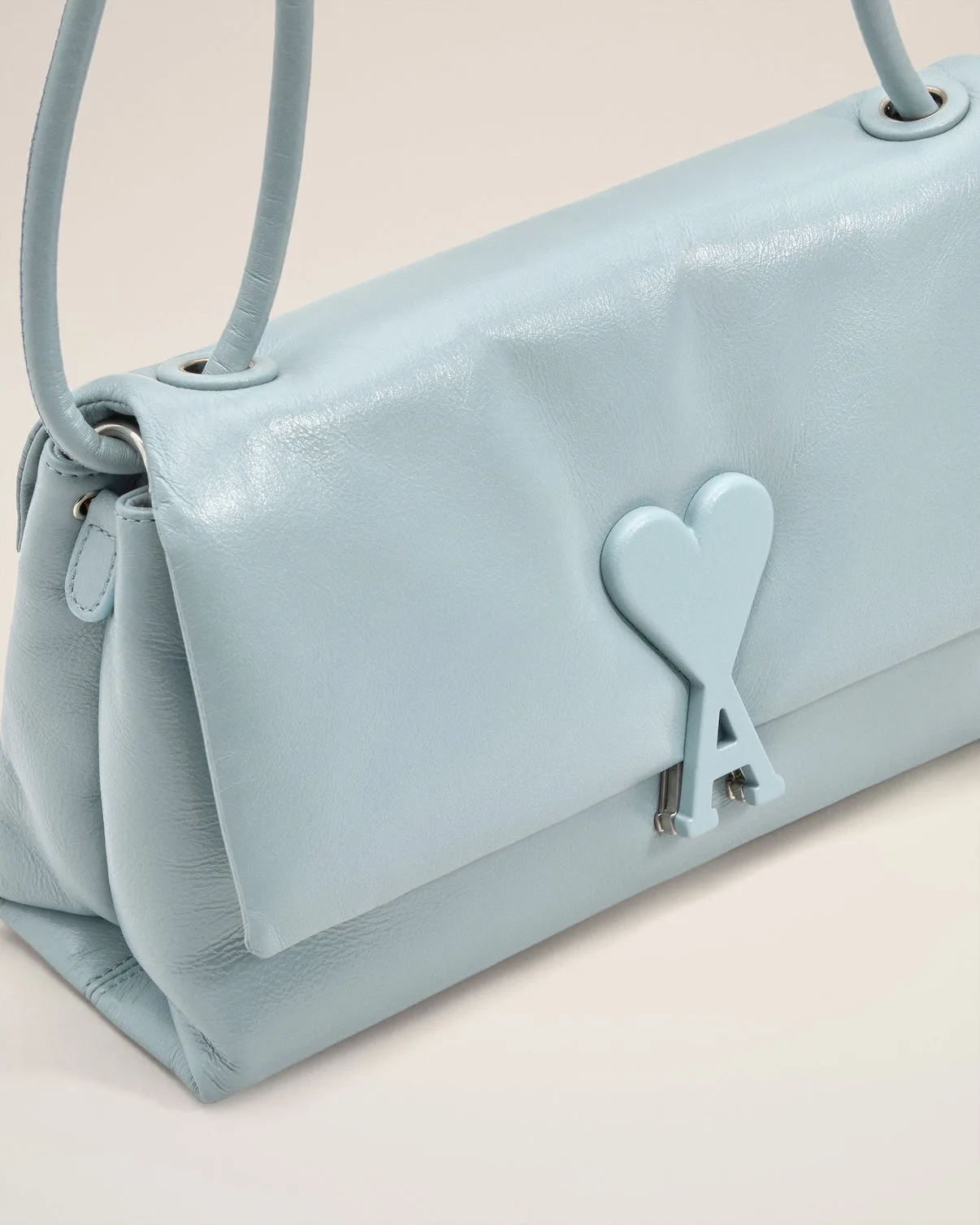 Blue Smooth Leather Voulez Vous Bag