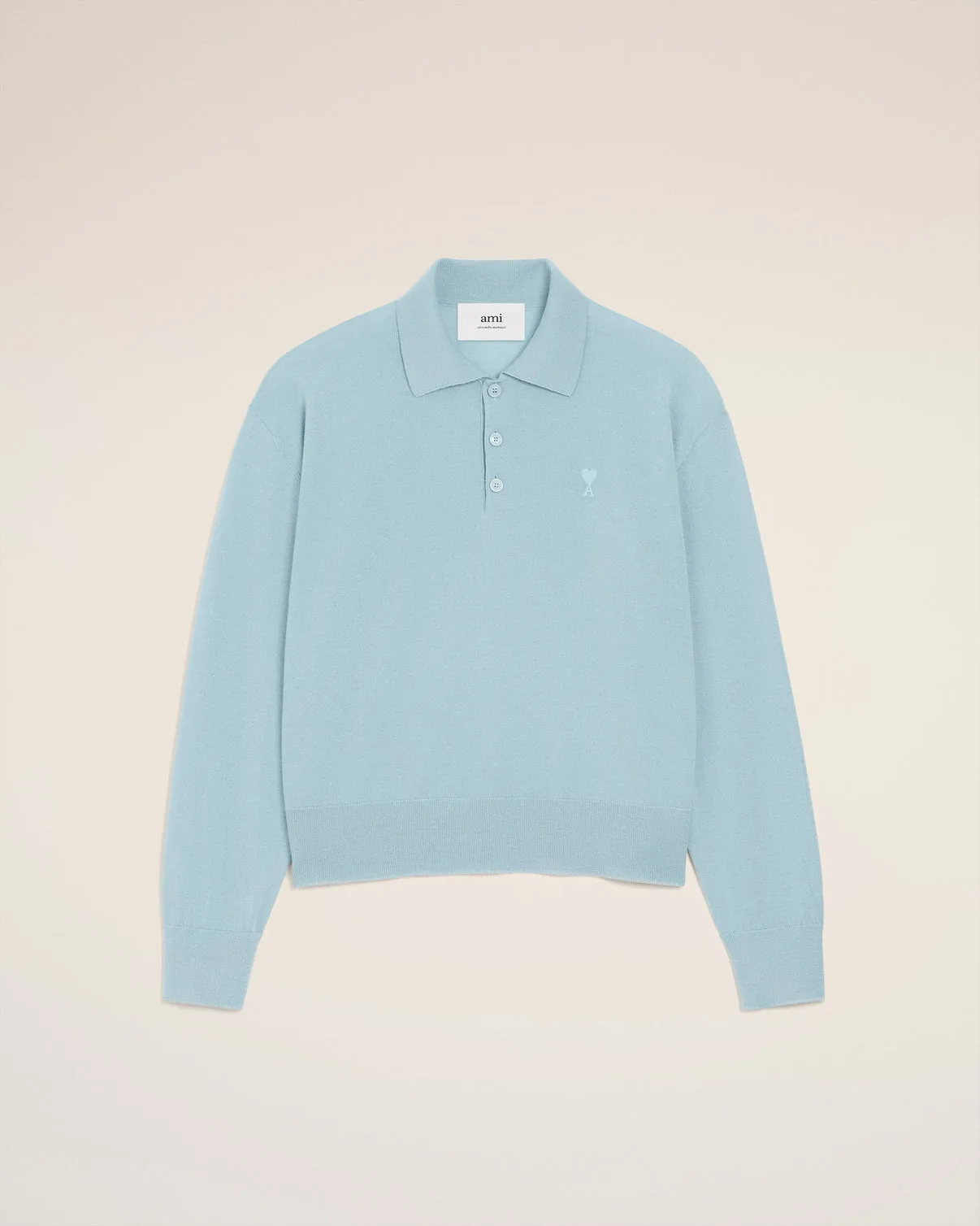 Blue Wool Polo