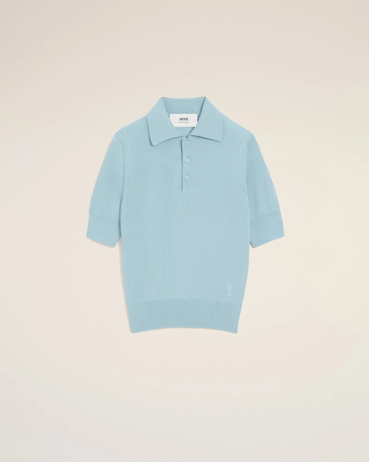 Blue Wool Polo