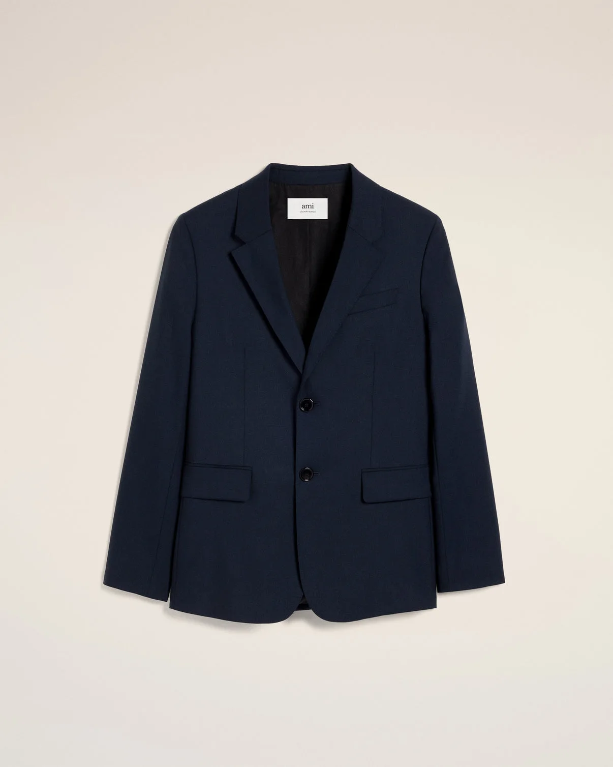 Blue Wool Two Button Jacket